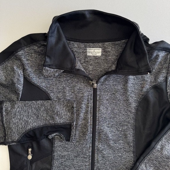 Catherine Malandrino Jackets & Blazers - Catherine Malandrino Athletic Running jacket SZ L black & gray